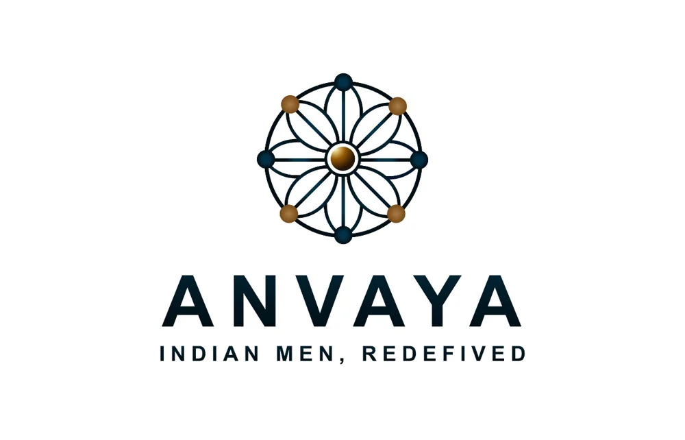 Anvaya logo, Indian Men, Redefined