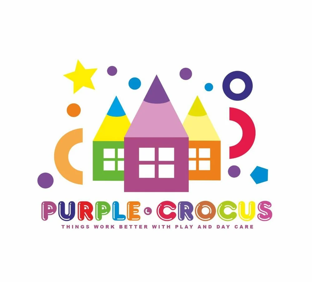 Purple Crocus play and day care logo