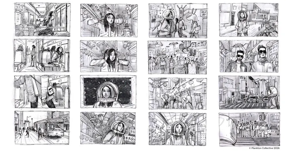 Ray Ray Outer Space storyboards